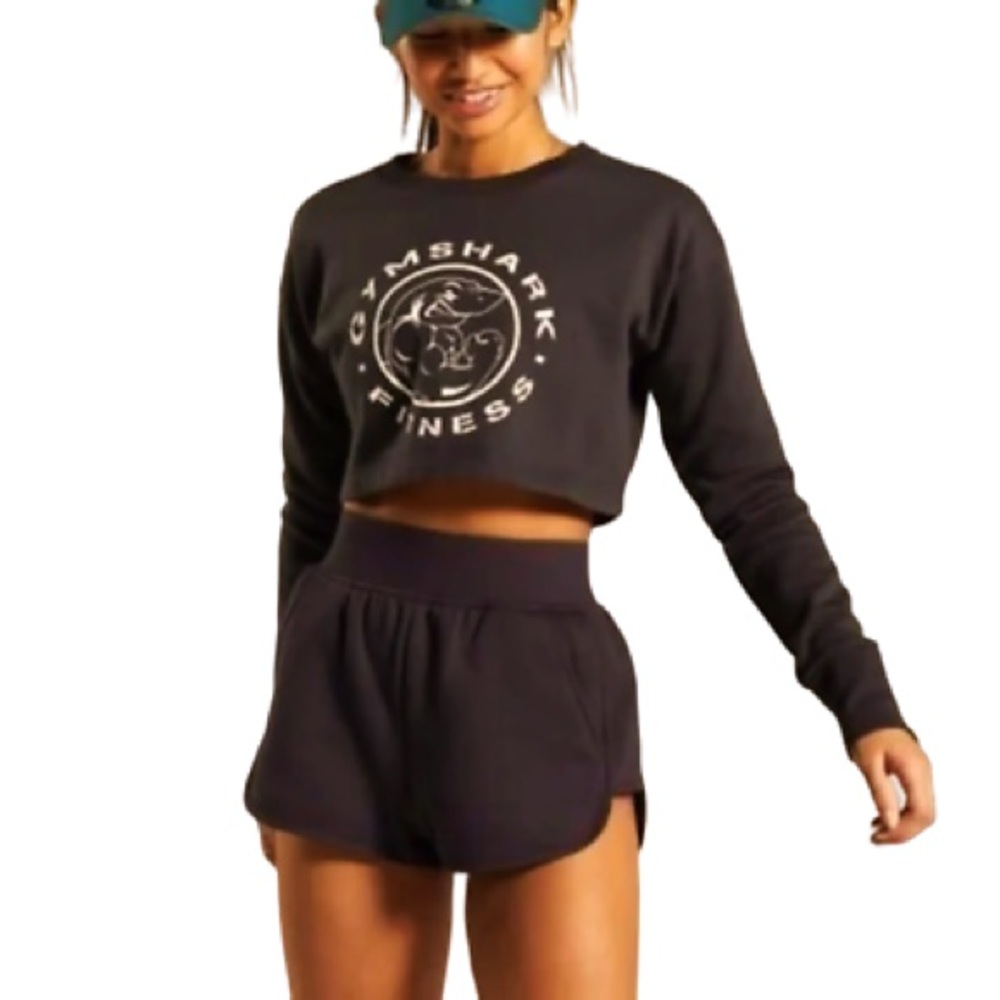 Gymshark Dark Gray Cropped Top